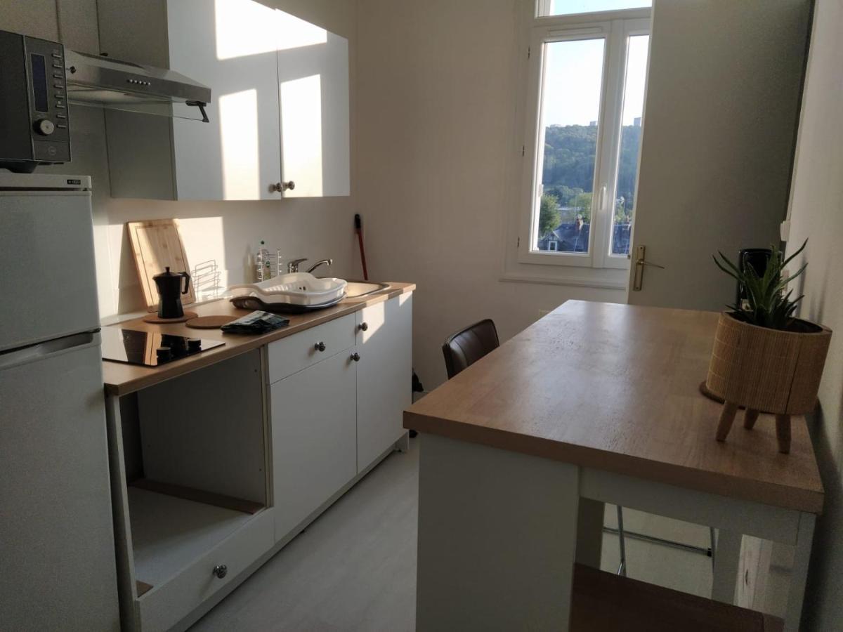 Apartamento Le Nid Normand Avec Terrasse - Stationnement Facile Et Gratuit - 5 Min Seine Deville-les-Rouen Exterior foto